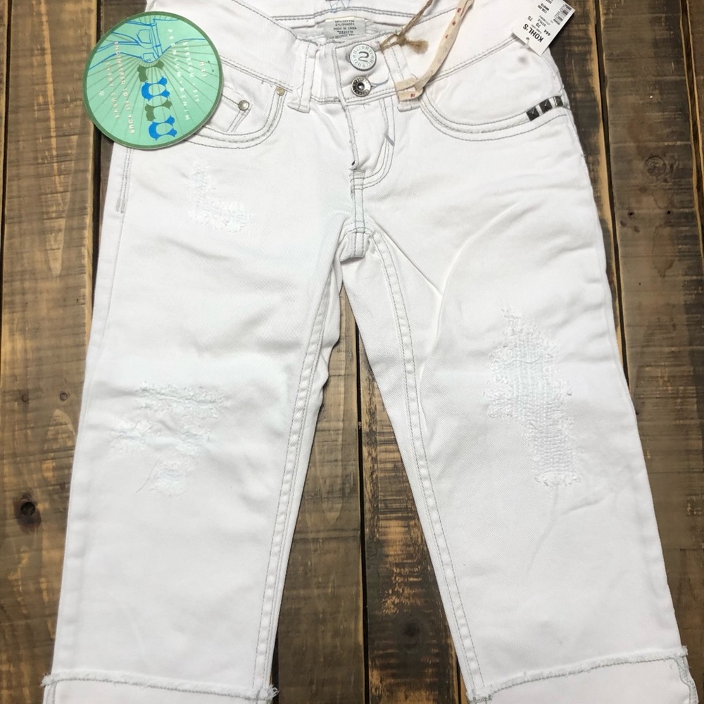 H2j White Cropped Jeans. NWT